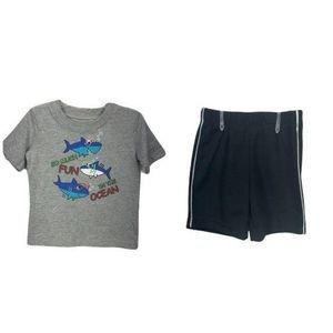 Swiggles So Much Fun In The Ocean 2 Piece boys 2T Shirt Short Set